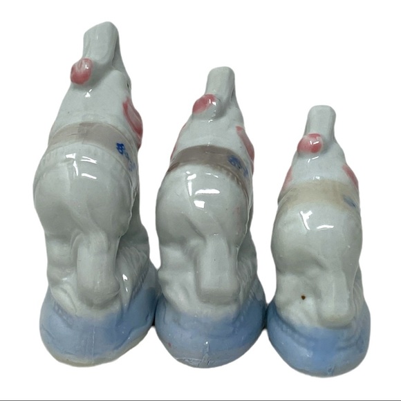 Beautiful Vintage Set of 3 Family Elephants Hand Crafted Hand Painted - Picture 2 of 6